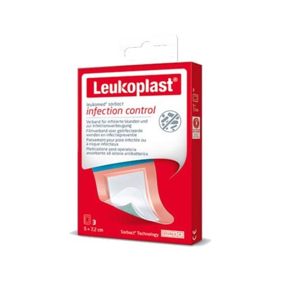 Essity  Linea Medicazioni Specializzate Leukomed Sorbact 5 x 7,2 cm